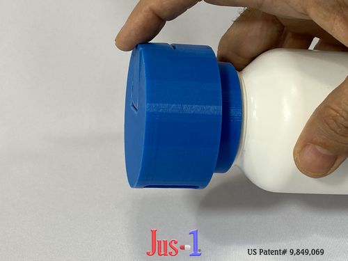 Jus-1;Single Pill Dispenser;Dispense One;medicine dispenser; drug dispenser; pill dispenser;arthritis hands; diabetes; diabetic fingers; diabetic finger tips;